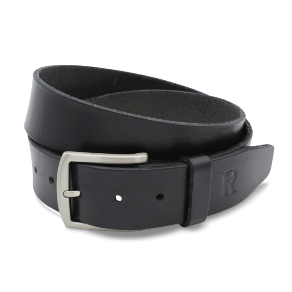 Ledergürtel Herren Herrenguertel Gürtel für Männer schwarz 4 cm Jakob
