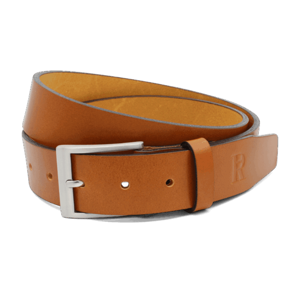 Gürtel für Anzug Herren Braun Cognac Anzuggürtel Business Gürtel