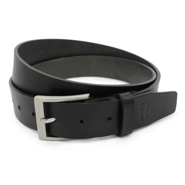 Ledergürtel Jeansgürtel Handgemacht Handgefertigt Herrengürtel Leder Schwarz 3,5cm