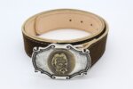 trachtenguertel König Ludwig braun hellbraun hirschleder