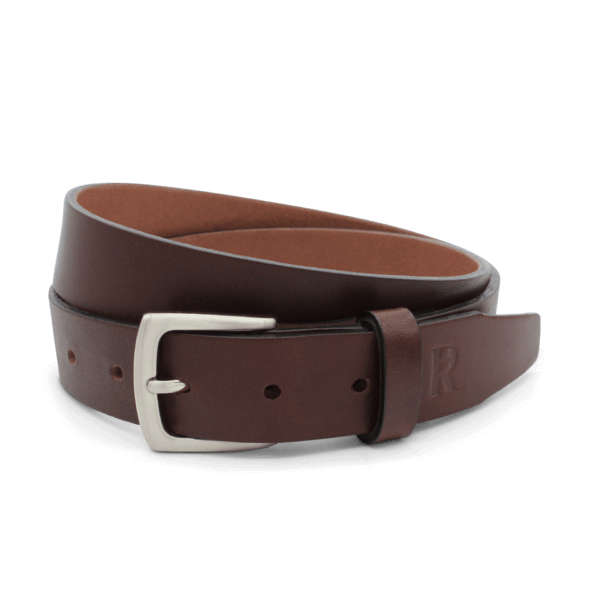Damenguertel Frauengürtel Leder 3 cm Frauengürtel Dunkelbraun Magdalena