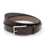 Schmaler Damenguertel Ledergürtel Damen Damengürtel Gürtel Dunkelbraun 2,5 cm Marina