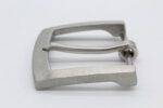 Edelstahl Gürtelschnalle 40mm modern gebürstet