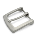 Edelstahl Gürtelschnalle 40mm modern gebürstet