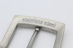 Edelstahl Gürtelschnalle 40mm modern gebürstet