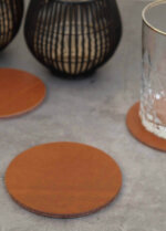 leder-untersetzer glasuntersetzer cognac braun