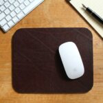 Mousepad Leder dunkelbraun xxl Echt Leder Mauspad