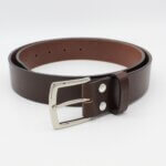 Ledergürtel Damen Frauen Braun Dunkelbraun 3,5cm breit made in Germany