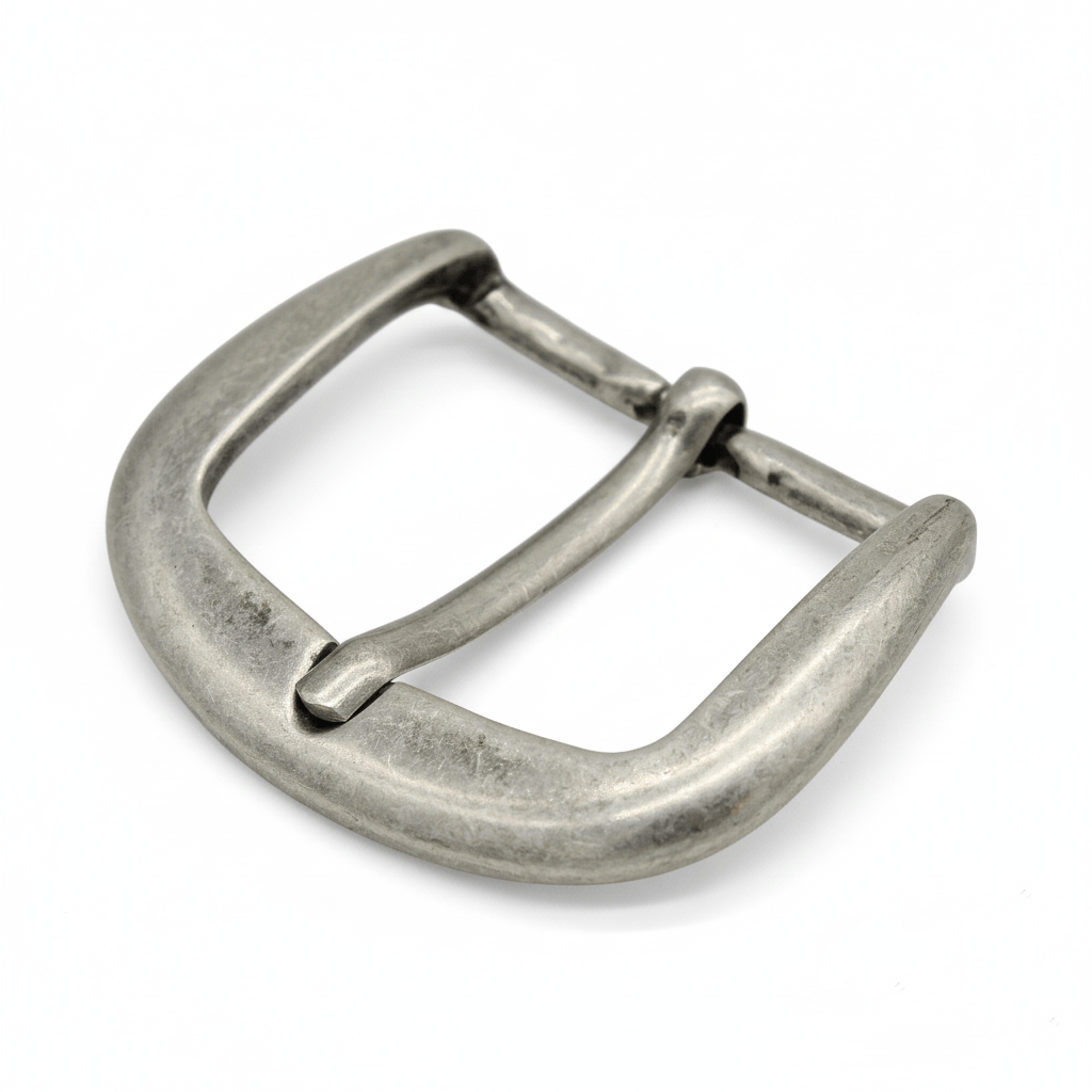 Gürtelschnalle 45mm Herren Altsilber 4,5cm