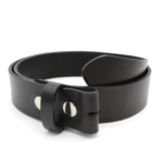 Ledergürtel ohne Schnalle 4cm schwarz Herren Damen