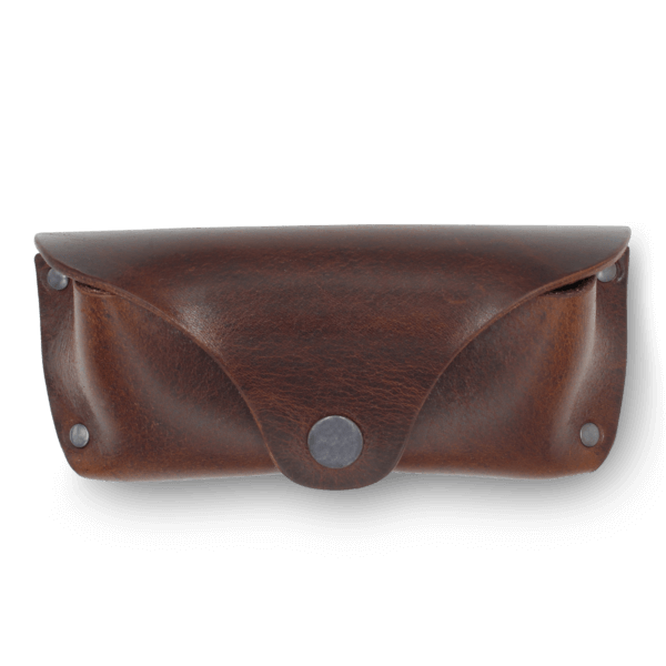 Brillenetui Leder Braun Herren Etui