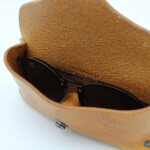 Brillenetui Vintage-Leder in Cognac