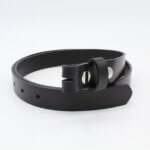 Gürtel ohne Schnalle 25 mm Schwarz Wechselgürtel Herrengürtel