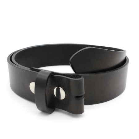 Ledergürtel ohne Schnalle 4cm schwarz Herren Damen